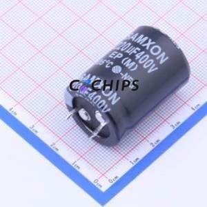 Condensador Electrolítico de Aluminio EEP227M2GO35SW, Montaje a Presión (THT), Componente de Orificio Pasante, D25xL35mm 220uF 20% 400V 10mm - Product Image 1