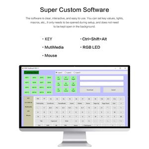 Teclado Mecánico Mini USB Tipo-C SIKAI de 3 Teclas Programables con Macro, Retroiluminación RGB y Panel de Atajos Personalizable para PC - Product Image 4