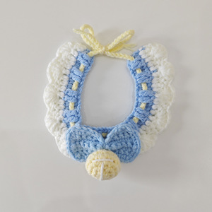 Écharpes et bavoirs pour animaux de compagnie, colliers tricotés, jouets en peluche, chat britannique à poils courts bleu et blanc, ours en peluche, Bichon Frise, Corgi, photo - Product Image 2