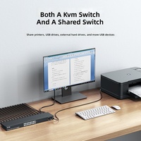 16 in 1 Out Hdmi Switch Splitter 16 Port Usb 2.0 Kvm Switch Hotkey 4K*2K 30Hz Hdmi Kvm Switch Monitor