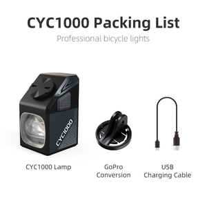 CYCLAMI CYC1000流明戈普罗悬挂自行车头灯超亮前灯MTB道路自行车头灯 - Product Image 4