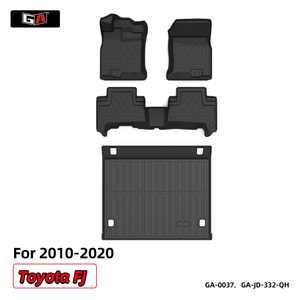 Tapetes de Auto 3D TPE para Todo Clima, Tapetes para Maletero para Toyota <span class=keywords><strong>FJ</strong></span> <span class=keywords><strong>Cruiser</strong></span> 2010-2020, Impermeables, Antideslizantes, Juego Completo de Accesorios Interiores - Product Image 1