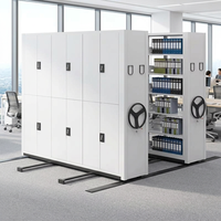 Système de rayonnage mobile compact motorisé intelligent pour bibliothèque, système de stockage mobile haute densité avec contrôle