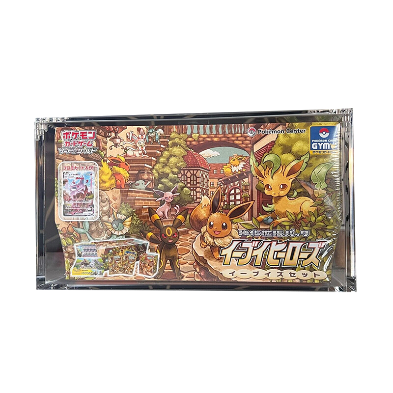 Japanese Pokemon Booster Box - Eevee Heroes Acrylic Display Case