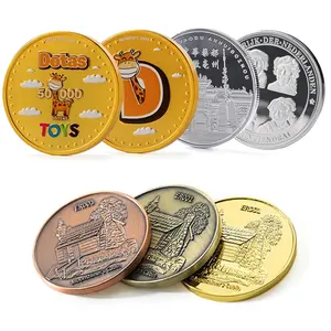 Monedas diseño libre estampado troqueles desafío moneda doble conmemorativo recuerdo moneda Aleación de Zinc personalizado grabable Metal 3D deportes