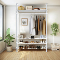 YIJIALE Armoire enfant métallique détachable, penderie et placard pour vêtements de bébé