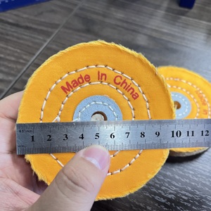 Ruota di lucidatura in cotone da 4 pollici Ruota di panno di lucidatura rotonda da 50 strati ruota in tessuto di lucidatura per lucidatura Fine - Product Image 6