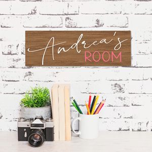 Letreros de Madera Personalizados, Letrero Rústico Personalizado de 3.5" X 10" con 10 Fondos, Fuentes y Colores Intercambiables, Letrero para Exteriores - Product Image 4