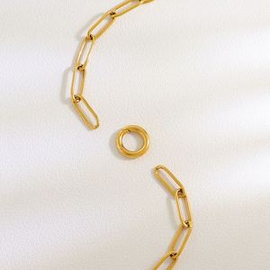 Colgante de Corazón de Acero Inoxidable TRYME, Etiqueta Blanca, Sin Cadmio, Metal Chapado en Oro de 18K - Product Image 3