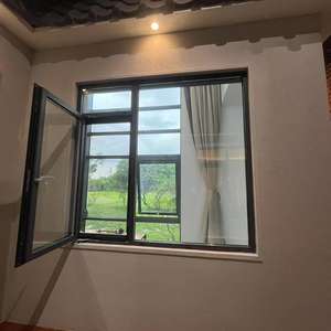 Ventana Moderna de Aluminio Negro Impermeable con Triple Recubrimiento de Durabilidad, Cierre con Certificación <span class=keywords><strong>Energy</strong></span> Star y Múltiples <span class=keywords><strong>Puntos</strong></span> de Cierre - Product Image 3