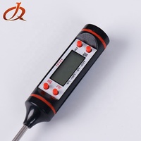 Termometer Daging Digital Safety SUS Probe dengan Akurasi 1°C, Rentang -50~300°C, Jarum 15cm, Bersertifikasi CE/FCC/RoHS, OEM Dapat Disesuaikan
