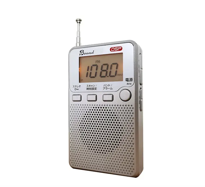 China factory supply multifunction pocket digital alarm clock pocket radio fm radio