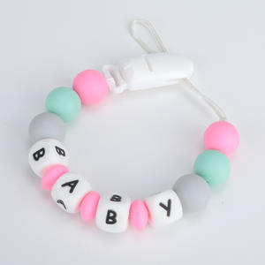 Pince Sucette Personnalisable DIY Anti-Chute Chaîne pour Bébé, Jouet de Dentition et Sucette avec Chaîne, Vente Transfrontalière à Succès - Product Image 1