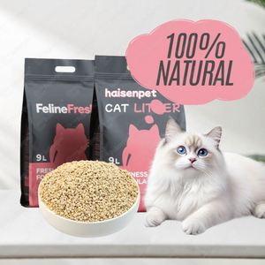 Litière pour chat en tofu de soja et maïs 100% naturel, biodégradable, à agglomération rapide et hautement absorbante, fabriquée par une usine professionnelle avec 25 ans d'expérience - Product Image 1