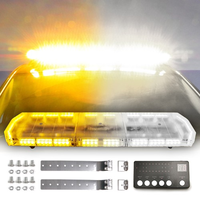 Barre lumineuse d'avertissement d'urgence LED blanc ambre 88 LED de 48 pouces, 8000 lumens, certifiée CE, avec fonction de balayage pour dépanneuse