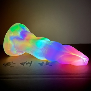 FAAK Precio de Fábrica Dildo Alienígena de 8 Pulgadas que Brilla en la Oscuridad, Juguete Sexual Extraterrestre con Succión, Dildo Monstruoso Luminoso de Material Saludable - Product Image 4