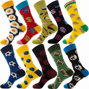 Wholesale 40 styles Socks Beer Food Geometric Animal Fruit Sock Christmas Gift Funny Men and Women Cotton Socks