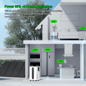 Centrale électrique 5000W 220V sortie maison batterie de stockage d'énergie solaire 51.2V 100AH 5KWH 48V onduleur générateur Lithium LiFePO4 - Product Image 5