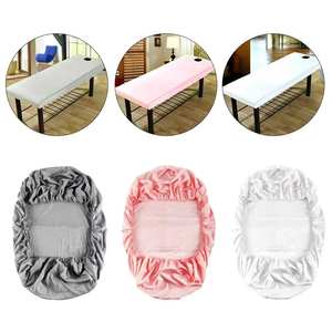 Yeni güzellik salonu masaj elastik yatak örtüsü yüksek streç düğün otel doğum günü masa örtüsü büfe bez masa seti Deco - Product Image 2