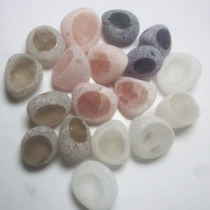 Vente en gros, pierre de mer naturelle, cristal de guérison, quartz, œuf ema, pierre précieuse, artisanat populaire pour la décoration - Product Image 6