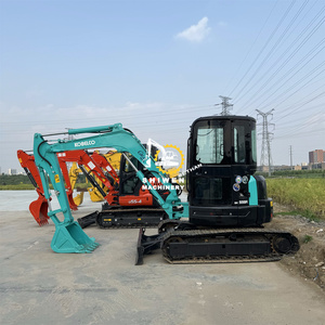 Vente en gros usine de mini-excavatrices sur chenilles compactes d'occasion Kobelco SK55, peu d'heures de fonctionnement, modèles SK55 SK60 SK75 SK200 SK350 SK390 - Product Image 3