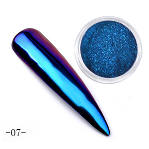 Misscheering Nail Art Métallique Pigment Poussière Colorée Chrome Poudre avec <span class=keywords><strong>Aurora</strong></span> Glitter Effet Mixte Taille Frottement Manucure Polonais - Product Image 6