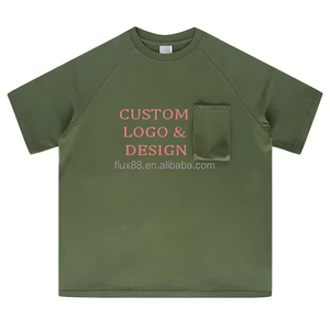 Camisetas de Cuello Redondo para Hombre, 2026, Peso Pesado, 230 g/m², 100% Algodón, Logotipo Personalizado, Alta Calidad, Bolsillo en el Pecho, Tejido de Punto - Product Image 1