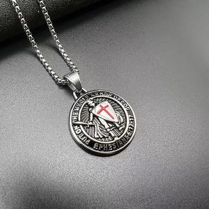 Hombres Western <span class=keywords><strong>Vampire</strong></span> Armor of God Collar Caballeros Templarios Cruz de Hierro Colgante con Cadenas de Plata Plateado Acero Rosa Forma Regalo - Product Image 4