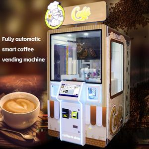 เครื่องจำหน่ายกาแฟอัตโนมัติอัจฉริยะ Iplaysmart พร้อมหน้าจอสัมผัสขนาด 22 นิ้ว หุ่นยนต์ขายสินค้าอัตโนมัติ แขนหุ่นยนต์ทำความสะอาดอัตโนมัติ ระบบคลาวด์ - Product Image 3