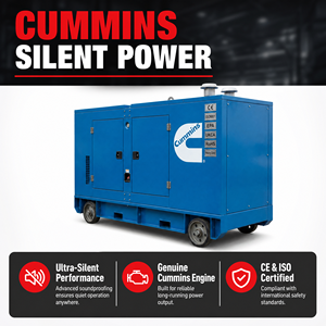 เครื่องกำเนิดไฟฟ้าดีเซลแบบระบายความร้อนด้วยน้ำขนาด 500KVA แบบเงียบ พร้อมระบบสตาร์ทอัตโนมัติ สตาร์ทระยะไกล ATS 50/60Hz ระบบไฟฟ้าสามเฟส - Product Image 1