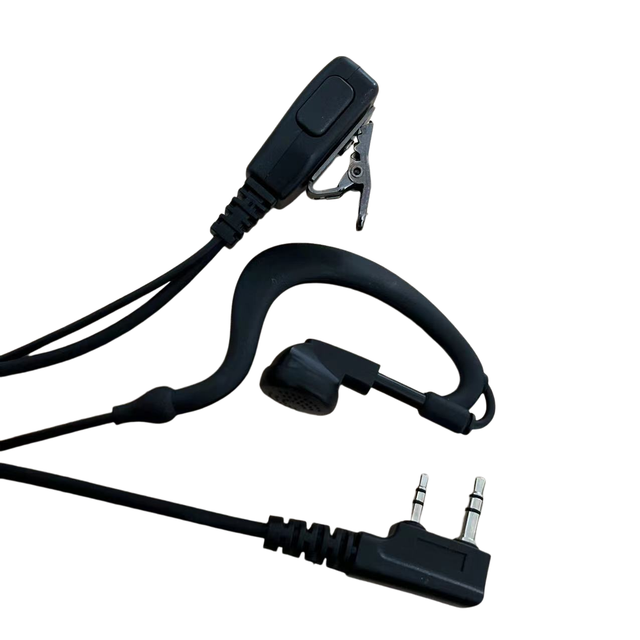 Teamup EG19K G Shape Soft Clear Sound Quality Ear Hook Headset Listen Only Earpiece Two Way Radio Walkie Talkie Transceivers