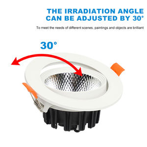 LOSO precio competitivo tienda residencial hogar Hotel aluminio 3W 5W 12W 20W 30W luces LED empotradas - Product Image 4