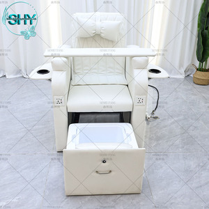 Muebles y Equipos para Salón de Belleza, Silla de Masaje de Pies Eléctrica Reclinable, Silla de Pedicura sin Plomería con Lavabo - Product Image 2