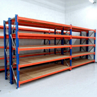 Étagère de rangement en fer à 4 niveaux de capacité moyenne, étagères métalliques pour fournitures de bureau, finition par revêtement en poudre, métal léger pour le stockage