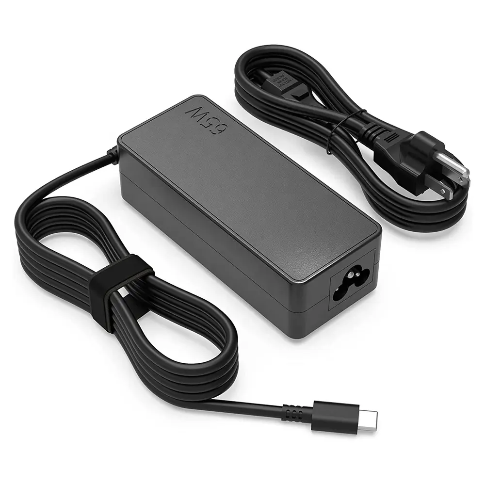 Adaptor ac laptop pengganti USB Tipe C, pengisi daya laptop 65w 20v 325a untuk lenovo thinkpad