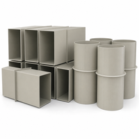 SCEELAB Conduit carré ignifuge en PP, anti-corrosion, pour écoles, hôpitaux, ateliers, design contemporain, usage commercial, laboratoire