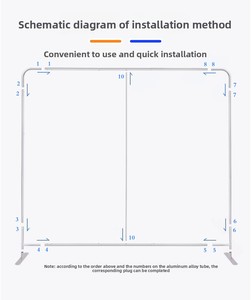 ฉากหลังผ้าอะลูมิเนียมแบบพับได้ ประดับด้วยเลื่อมสีเงิน สำหรับงานแสดงสินค้า งานอีเว้นท์ และถ่ายภาพ - Product Image 6
