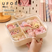 UFORU Organisateur de bureau moderne en plastique PP grande capacité avec couvercle pour fournitures scolaires, de bureau et articles divers
