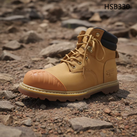 Chaussures de sécurité industrielles YYR, Jamaïque, en cuir embossé de qualité supérieure, semelle en caoutchouc Goodyear, modèle HSB141