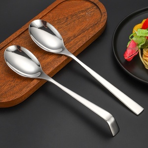 Plat de service polyvalent en acier inoxydable 304 poli miroir, avec poignée carrée épaissie, pour buffet de <span class=keywords><strong>restaurant</strong></span> et hôtel - Product Image 1