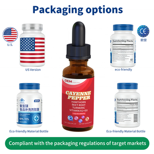 Extrait de piment de Cayenne en gros, OEM, gouttes liquides, 100% végétal, conforme aux normes européennes, étiquetage et emballage personnalisés - Product Image 4