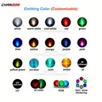 Trou traversant Diode électroluminescente DIP LED 2mm 3mm 4mm 5mm 8mm 10mm Blanc Rouge Vert Bleu Jaune Orange Rose RGB 3V F3 F5 F8 F10