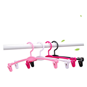 Cheap Custom Logo <b>White</b> Black Pink Clear Swimsuit Underwear Display Hanger Plastic Lingerie Hangers for Bra Panties Bag Durable - Product Image 1