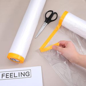 OEM Automotive Pre Taped Masking <b>Film</b> Manufacturer,HDPE Static Cling Paint Protection <b>Film</b> for Spray Painting & Collision Repair - Product Image 4