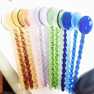 Cuchara de vidrio de borosilicato ecológica de Venta caliente con color personalizado para café, té, azúcar, agitación y uso en fiestas - Product Image 6