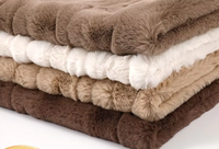 Rompi Mantel Flanel Plush Poliester Kelas Atas Bahan Khusus untuk Potongan Bunga, Tekstil Rumah, Sepatu, Topi, Mainan
