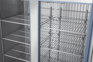 Grande <span class=keywords><strong>ristorante</strong></span> e supermercato verticale commerciale congelatore frigorifero congelatore doppia porta stile americano - Product Image 6