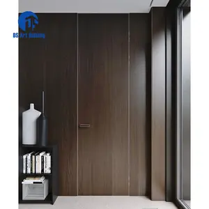 DS最新设计木制隐墙门设计隐形门现代室内卧室齐平无框门