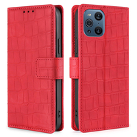 Casing Flip Dompet Kulit Pu Magnetis Pola Buaya untuk Oppo Find X3 Pro Reno 7 Slot Kartu Casing Kickstand untuk OPPO Realme C35