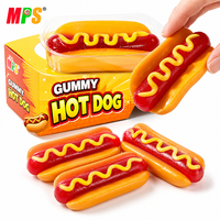 Vente directe d'usine OEM Bonbons moelleux halal Bonbons personnalisés Cadeaux de fête Gros bonbons Géant bonbon gélatineux Hot-dog